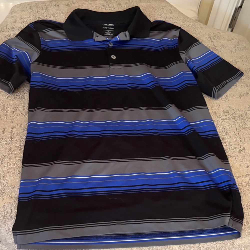 Adidas Puremotion Black Polo Shirt